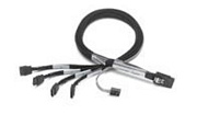 ADAPTEC kabel ACK-I-mSASx4-4SATAx1-SB-0.5m