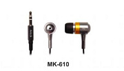 A4TECH sluchátka MK-610 silver, pro MP3 player