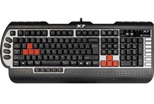 A4TECH herní klávesnice G800V, 8-key rollover , G1-G15 New Key, 8x faster than normal USB keyb.