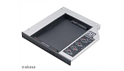 AKASA AK-OA2SSA-BK redukce pro 2,5" SATA HDD/SSD do notebooku místo optické mechaniky
