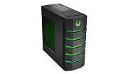 BITFENIX case Colossus Big Tower, Green LED, window, bez zdroje, černá (black)