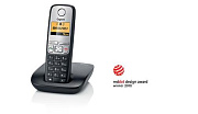 SIEMENS Gigaset A400 bezdrátový telefon, black/silver