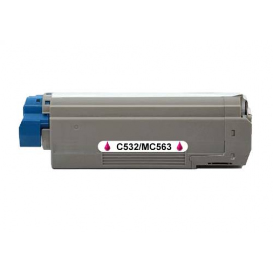 OKI C532/C542/MC563/MC573 červený, kompatibilní toner - 6000 stran